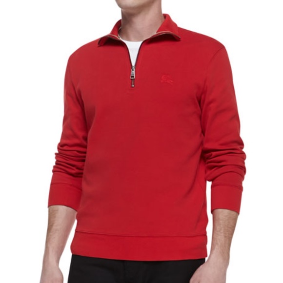 red burberry sweatshirt